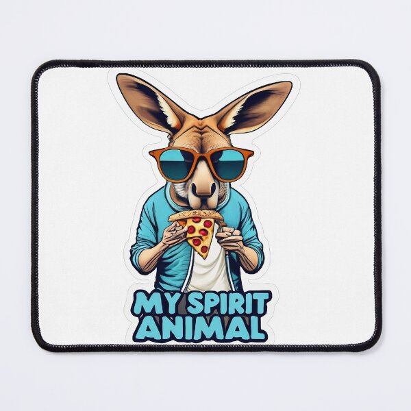 Item preview, Pizza Eating Kangaroo - My Spirit Animal designed and sold by Takin-Thepiss.