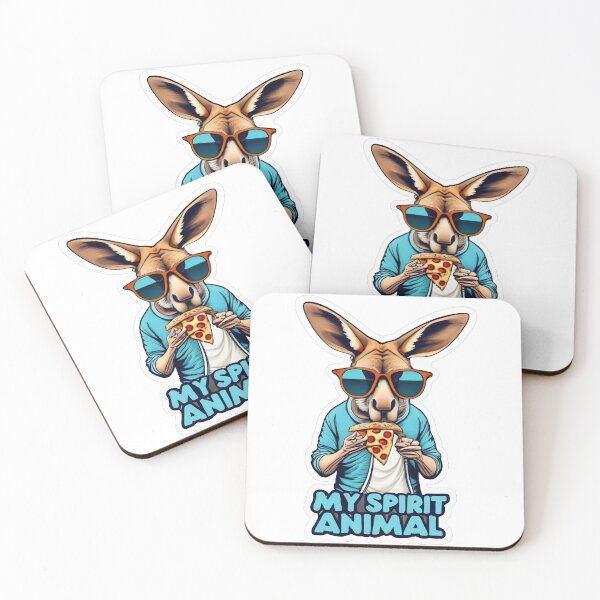 Item preview, Pizza Eating Kangaroo - My Spirit Animal designed and sold by Takin-Thepiss.