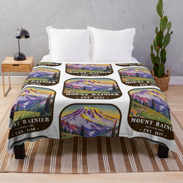 Item preview, Vintage Mount Rainier National Park designed and sold by RabbitK.