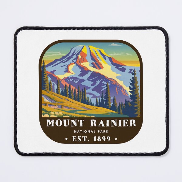 Item preview, Vintage Mount Rainier National Park designed and sold by RabbitK.