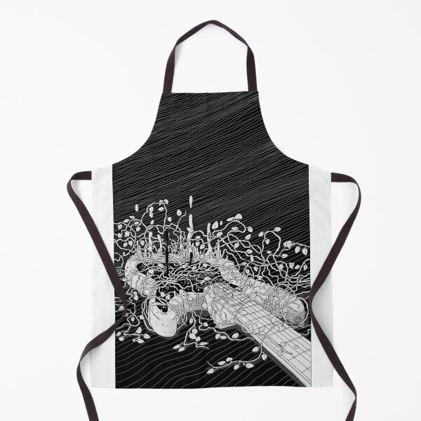 Item preview, Wavy Psych Guitar Black and White designed and sold by kidsuperpunch.