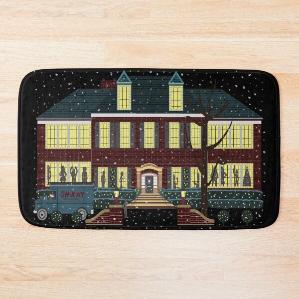 Item preview, home alone house at night shadows dancing in the window (snow version) designed and sold by Soulfate.