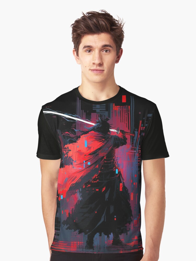 Japanese Samurai Shirt Unisex Cyberpunk Shirt Japanese 