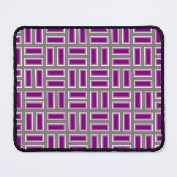 Item preview, Mosaic in the shape of purple bricks with gray grout designed and sold by SplashTastic.