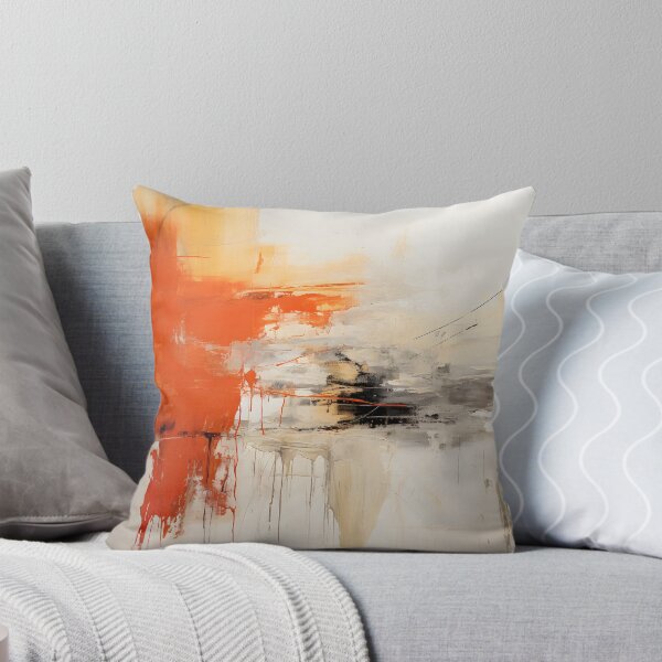 Item preview, Abstract Orange, Black, and Grey Pant Splats designed and sold by InkBlvd.