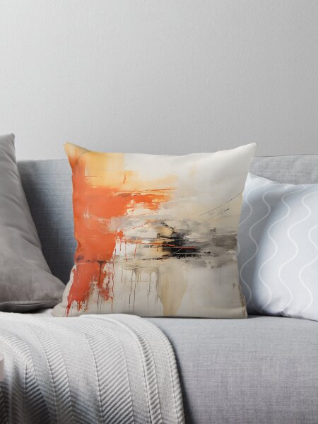 Item preview, Abstract Orange, Black, and Grey Pant Splats designed and sold by InkBlvd.