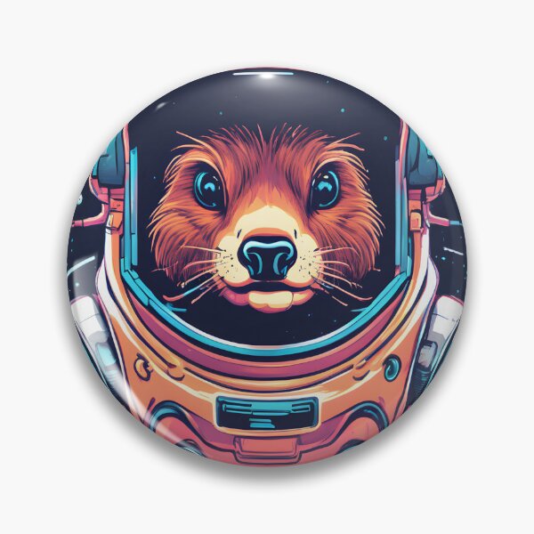 Item preview, Beaver Fever - Retro Astronaut Illustration designed and sold by alaa-mously.