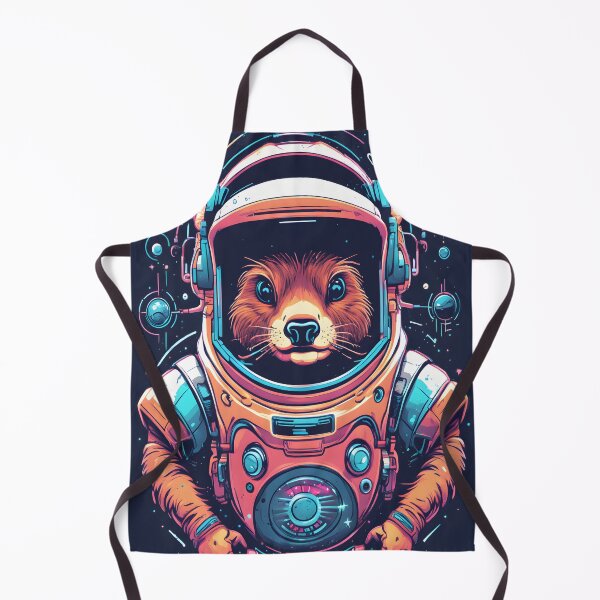 Item preview, Beaver Fever - Retro Astronaut Illustration designed and sold by alaa-mously.