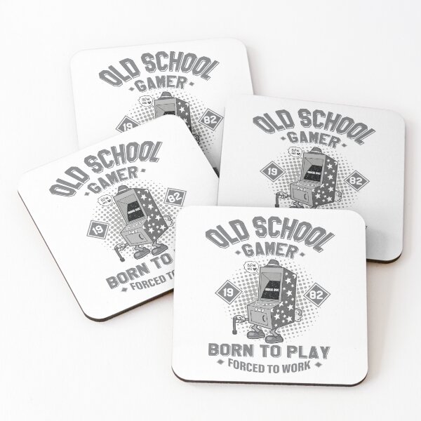 Item preview,  Funny Old School Gamer Born To Play Forced To Work  designed and sold by YAHIA-14.
