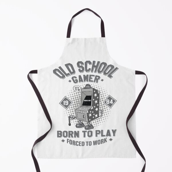 Item preview, Funny Old School Gamer Born To Play Forced To Work  designed and sold by YAHIA-14.