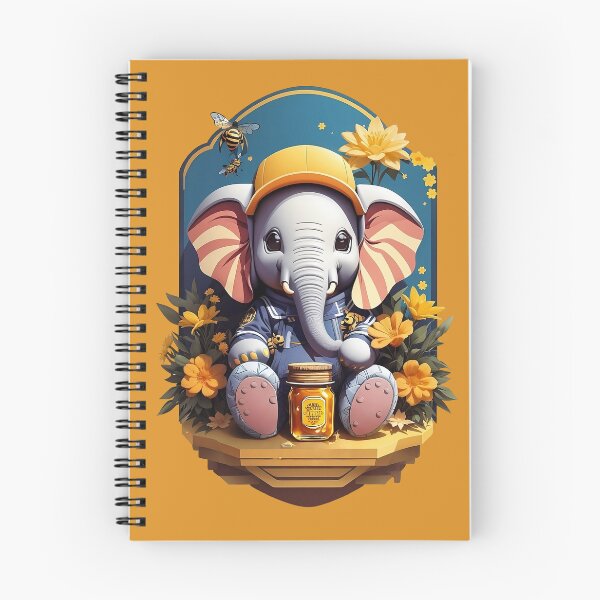 Item preview, Baby elephant with honey pot designed and sold by biiid.