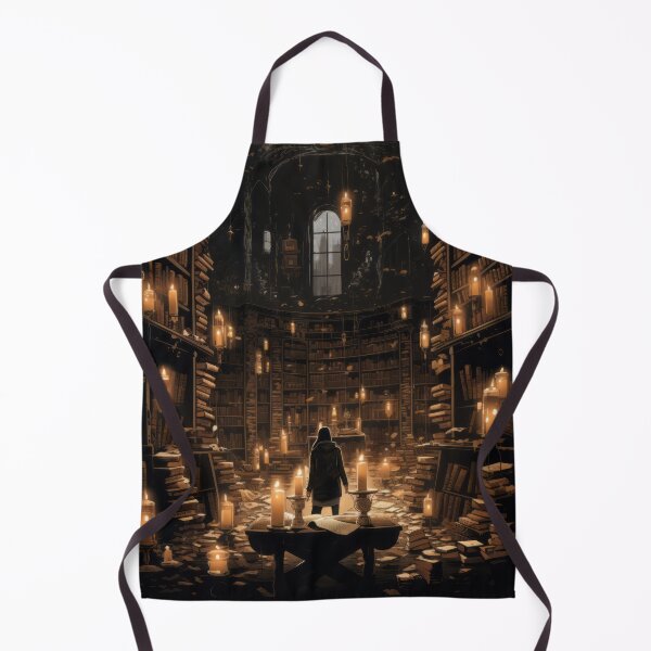 Item preview, Haunted Library with Books, Flickering Candles, and Ghostly Librarian designed and sold by Zoomie-s.