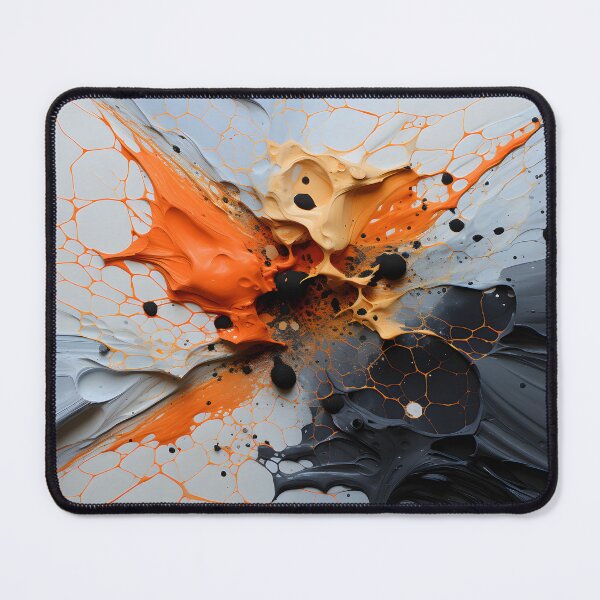 Item preview, Abstract Orange, Black, and Grey Splat designed and sold by InkBlvd.