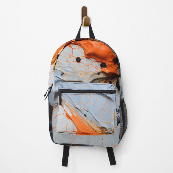 Item preview, Abstract Orange, Black, and Grey Splat designed and sold by InkBlvd.