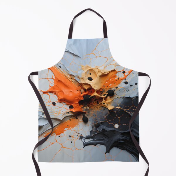 Item preview, Abstract Orange, Black, and Grey Splat designed and sold by InkBlvd.