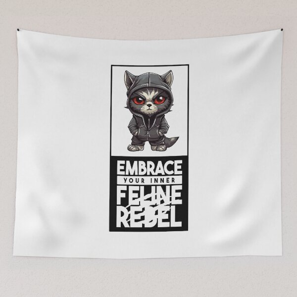 Item preview, Black Cat, Cat with hoodie designed and sold by maxleengraphix.