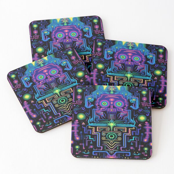 Item preview, Temple green onix blacklight effect designed and sold by Atelier-Arcano.