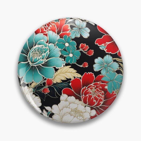 Item preview, Asian flower pattern designed and sold by Meeheemaha.