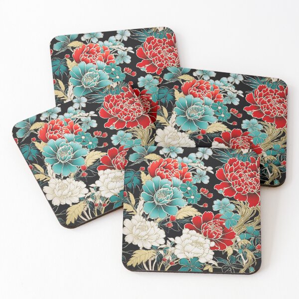 Item preview, Asian flower pattern designed and sold by Meeheemaha.