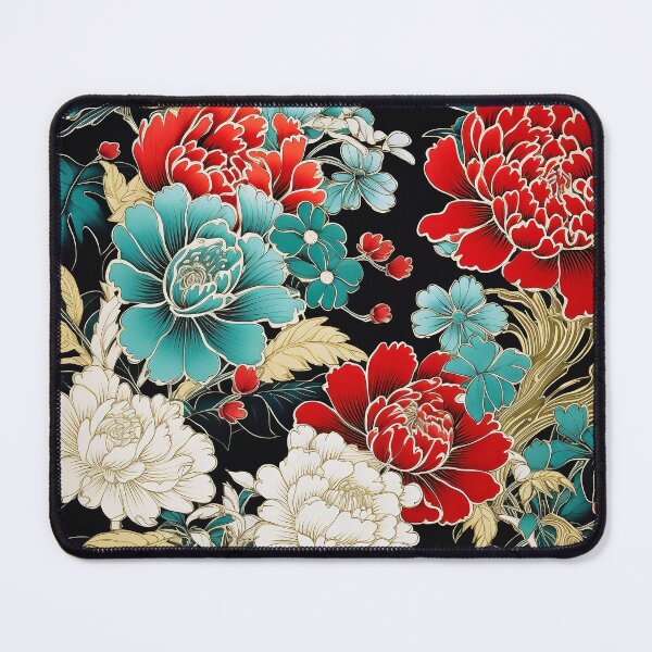 Item preview, Asian flower pattern designed and sold by Meeheemaha.
