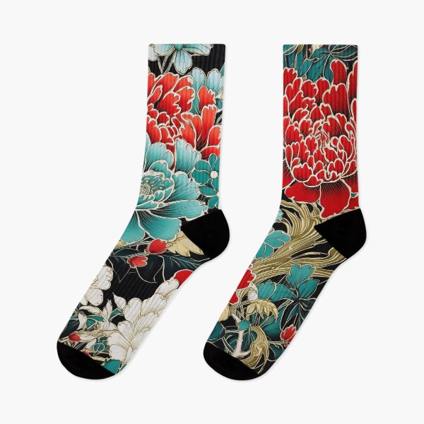 Item preview, Asian flower pattern designed and sold by Meeheemaha.