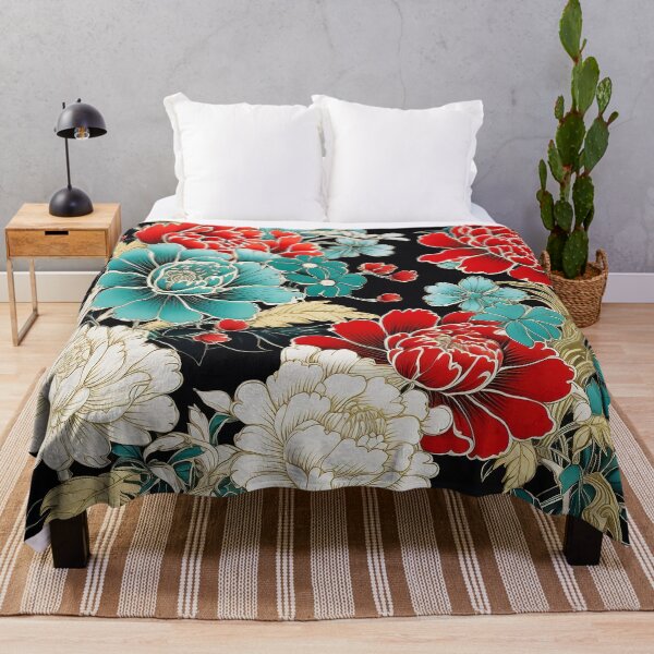 Item preview, Asian flower pattern designed and sold by Meeheemaha.