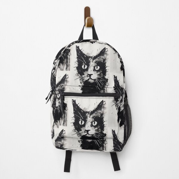 Item preview, Eccentric Cat: Unique Black and White Graphic designed and sold by Piotrek0001.