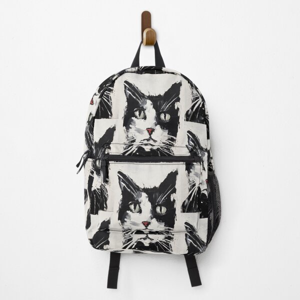 Item preview, Eccentric Cat: Unique Black and White Graphic designed and sold by Piotrek0001.
