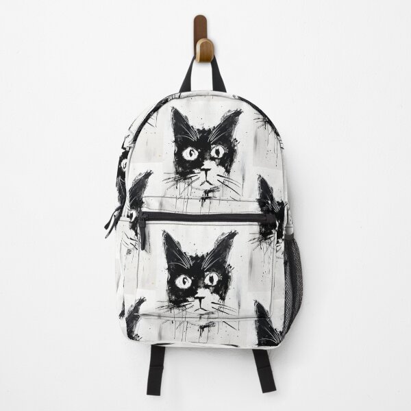 Item preview, Eccentric Cat: Unique Black and White Graphic designed and sold by Piotrek0001.