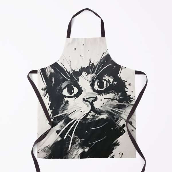 Item preview, Eccentric Cat: Unique Black and White Graphic designed and sold by Piotrek0001.