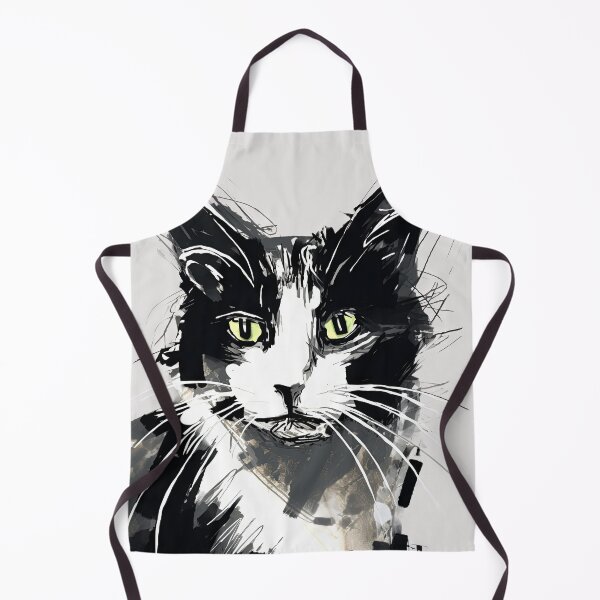 Item preview, Eccentric Cat: Unique Black and White Graphic designed and sold by Piotrek0001.