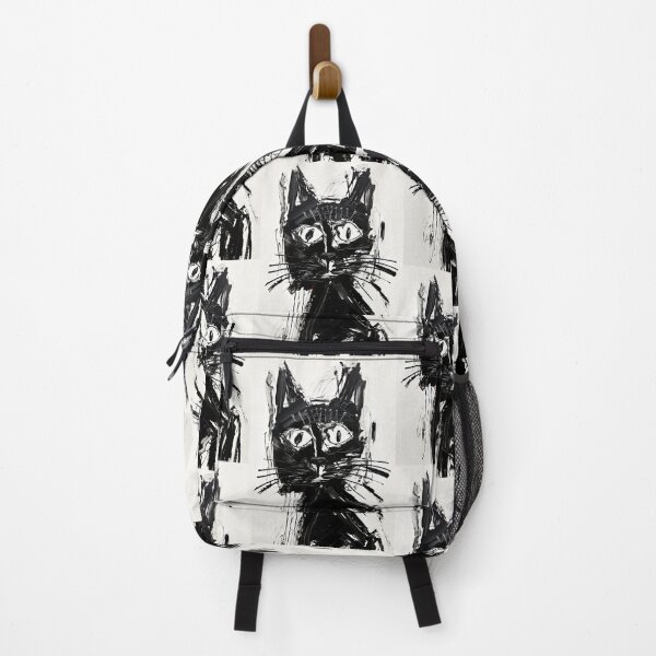 Item preview, Eccentric Cat: Unique Black and White Graphic designed and sold by Piotrek0001.