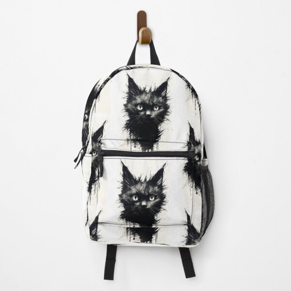 Item preview, Eccentric Cat: Unique Black and White Graphic designed and sold by Piotrek0001.