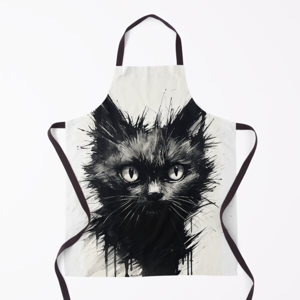 Item preview, Eccentric Cat: Unique Black and White Graphic designed and sold by Piotrek0001.