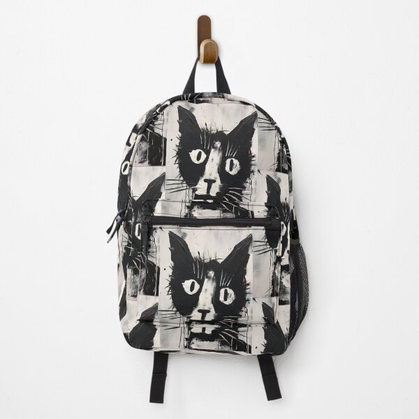 Item preview, Eccentric Cat: Unique Black and White Graphic designed and sold by Piotrek0001.