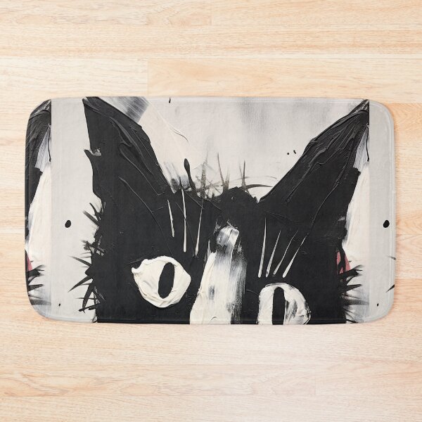 Item preview, Eccentric Cat: Unique Black and White Graphic designed and sold by Piotrek0001.