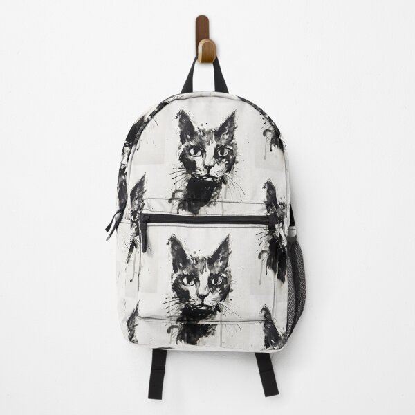 Item preview, Eccentric Cat: Unique Black and White Graphic designed and sold by Piotrek0001.