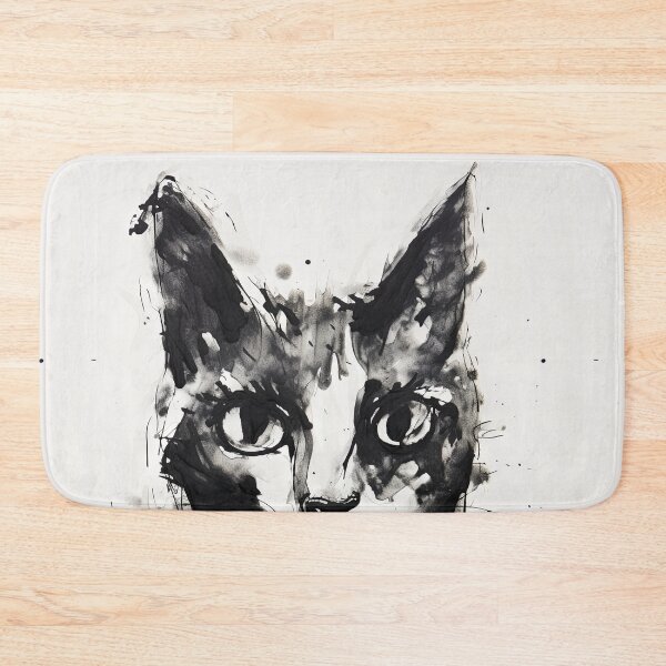 Item preview, Eccentric Cat: Unique Black and White Graphic designed and sold by Piotrek0001.