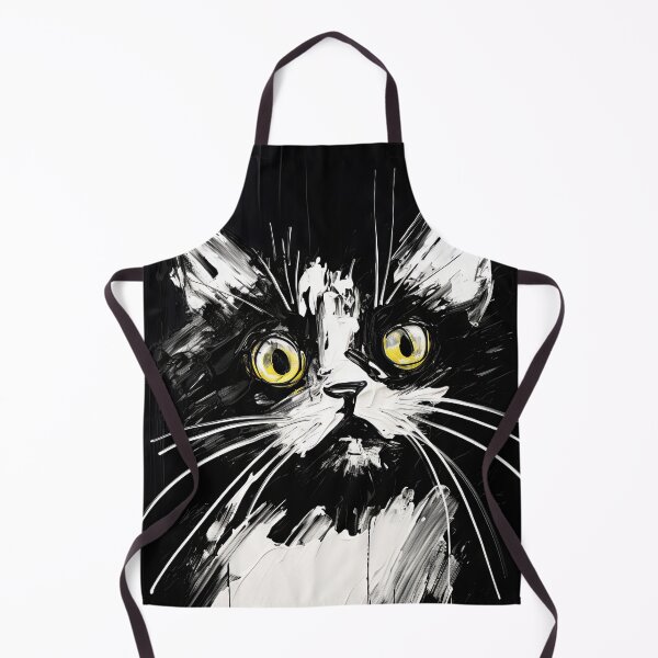 Item preview, Eccentric Cat: Unique Black and White Graphic designed and sold by Piotrek0001.