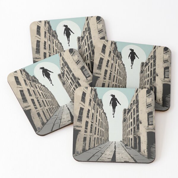 Item preview, Woman Walking on Air Street Art 01 designed and sold by KapowStickers.