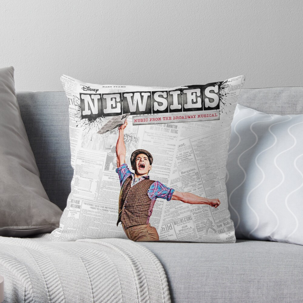 Discount Sales Outlet Newsies Broadway Musical Throw Pillow by RobertHayes TP-715FDCC9
