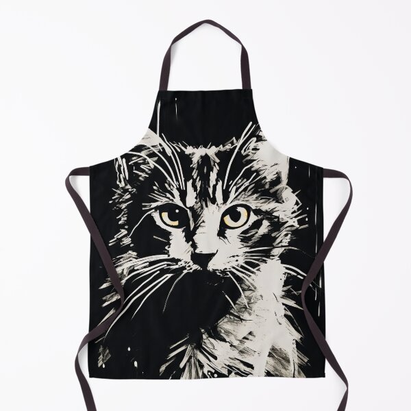 Item preview, Eccentric Cat: Unique Black and White Graphic designed and sold by Piotrek0001.