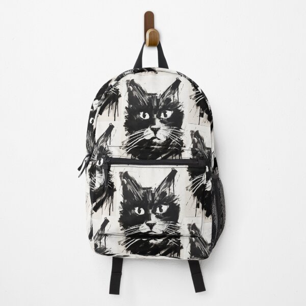 Item preview, Eccentric Cat: Unique Black and White Graphic designed and sold by Piotrek0001.