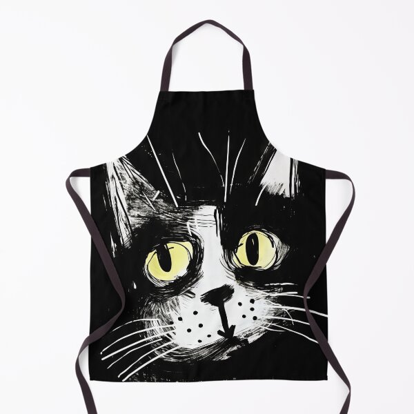 Item preview, Eccentric Cat: Unique Black and White Graphic designed and sold by Piotrek0001.
