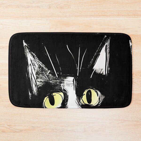 Item preview, Eccentric Cat: Unique Black and White Graphic designed and sold by Piotrek0001.