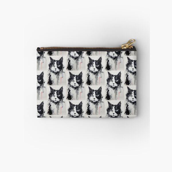 Item preview, Eccentric Cat: Unique Black and White Graphic designed and sold by Piotrek0001.