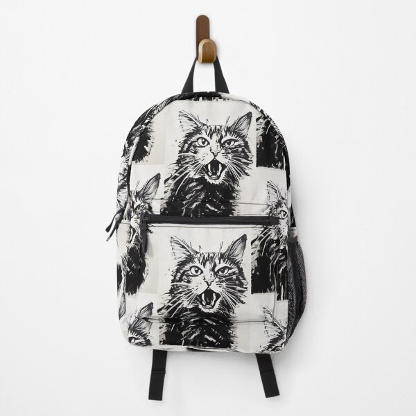 Item preview, Eccentric Cat: Unique Black and White Graphic designed and sold by Piotrek0001.