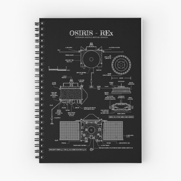 Item preview, OSIRIS-REx. Asteroid Sample Return Mission. Vertical (White Stencil - No Background) designed and sold by BGALAXY.