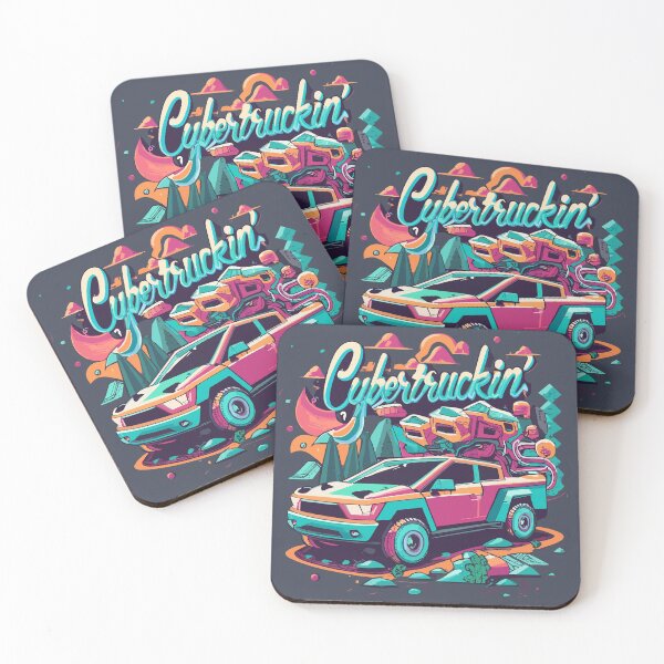 Item preview, Cybertruckin Neon Dreams | Futuristic designed and sold by InkBlvd.
