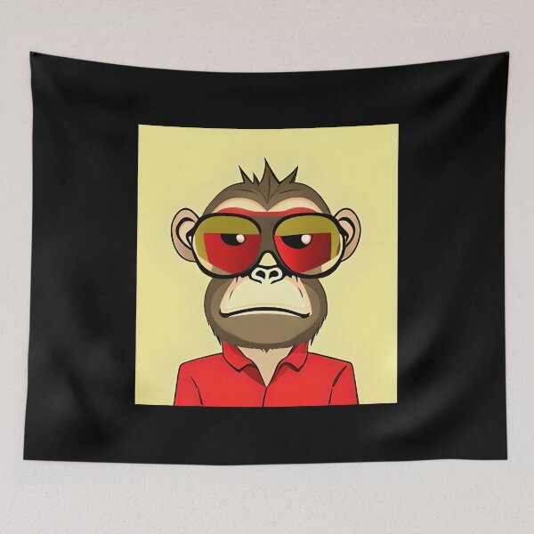 Item preview, Red Monkey designed and sold by ShilpyDesign.